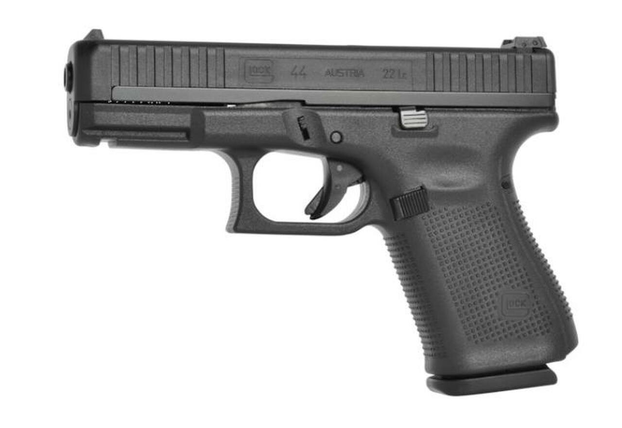 Glock G44 Compact 22LR, 4.02″ Barrel, Matte, Adj Sights, 2x10rd Mags