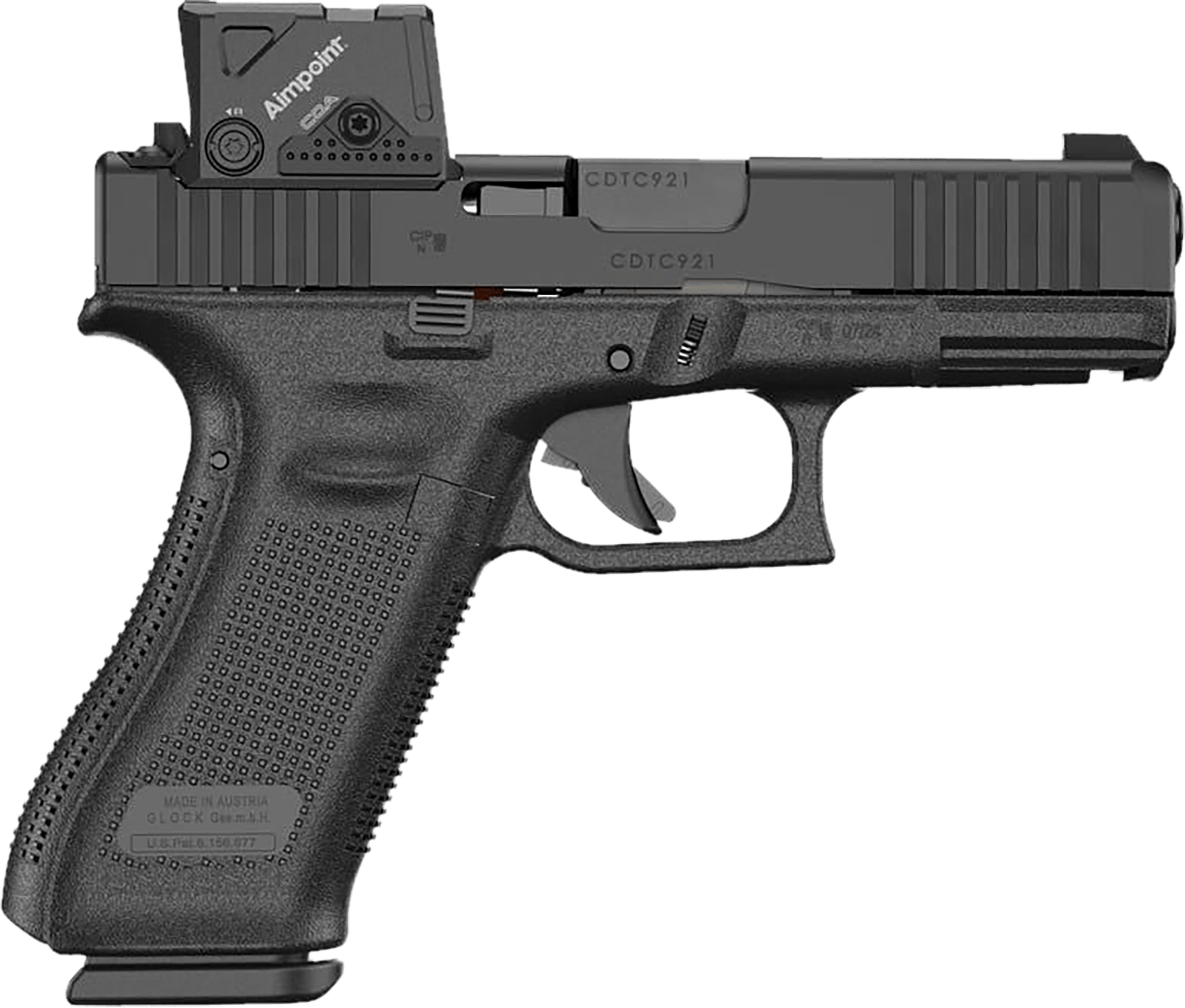 GLOCK G45 GEN5 A-CUT *10 ROUND*  SEMI AUTO 9MM LUGER (9×19 PARA)   HANDGUNS  black