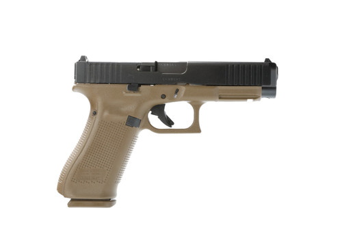 Glock G47 Gen 5 9mm, 4.49″ Barrel, Flat Dark Earth Frame, Black Slide, MOS Cut, 17rd