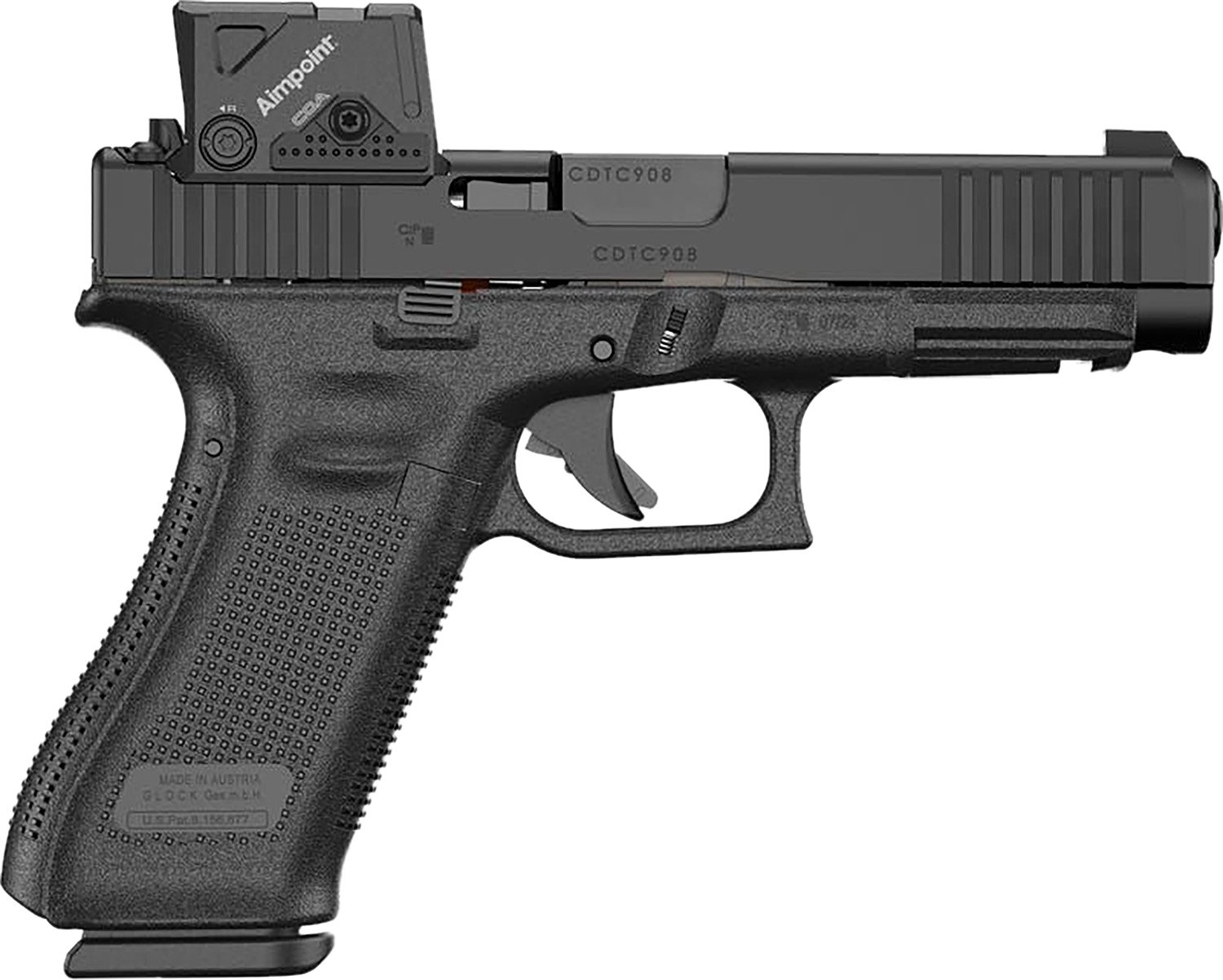 GLOCK G47 GEN5 A-CUT  SEMI AUTO 9MM LUGER (9×19 PARA)   HANDGUNS  black
