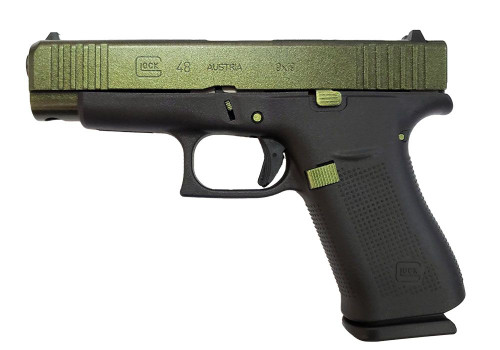 Glock G48 9mm, 4.02″ Barrel, GunCandy Emerald, 10rd