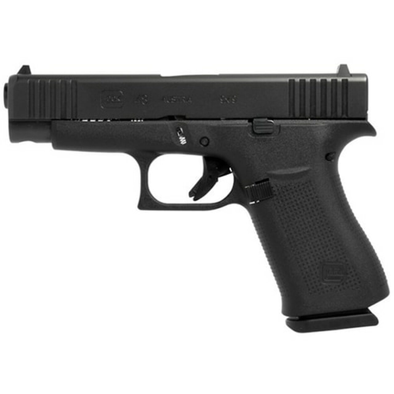 Glock G48 9mm, 4.17″ Barrel, 10rd Mag, Black, Fixed Sights