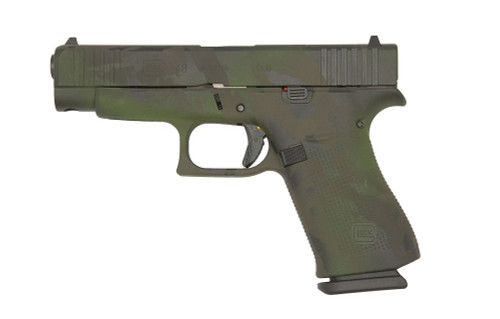 Glock G48 9mm, 4.17″ Barrel, Faded Black Camo, 10rd