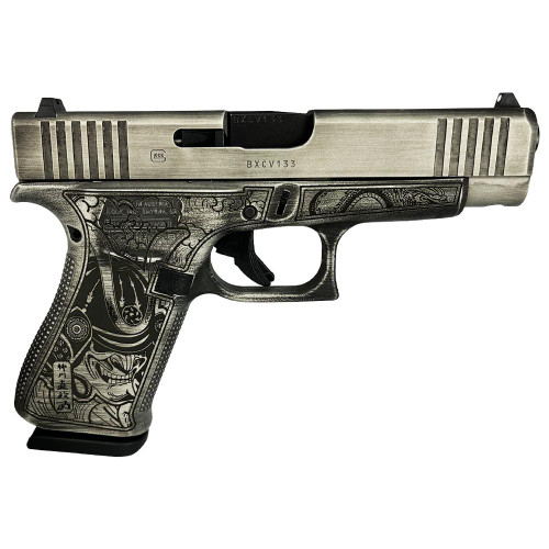 Glock G48 “Battle Worn Slide/Bushido Frame” 9mm, 4.17″ Barrel, 10rd