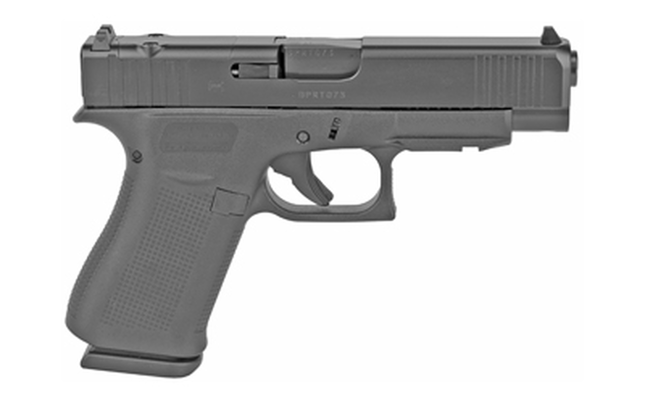 Glock G48 MOS Compact 9mm, 4.17″ Glock Marksman Barrel, Fixed Sights, Black, 10rd