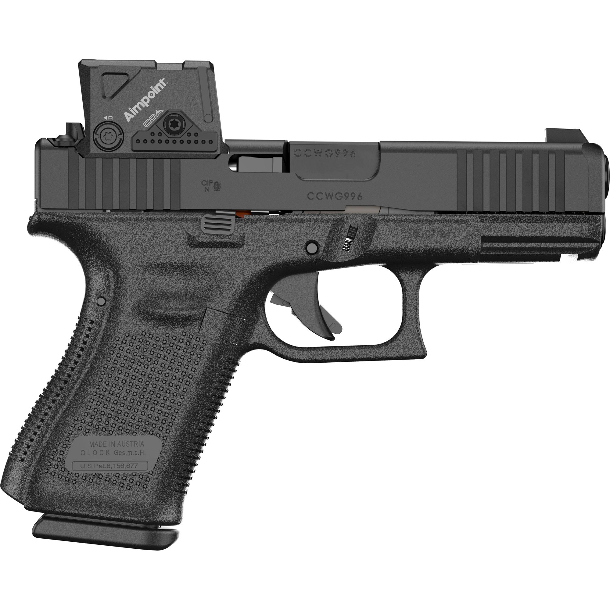 GLOCK GLOCK G19 GEN5 A-CUT (COA PACKAGE) GLOCK G19 GEN5 A-CUT  SEMI AUTO 9MM LUGER (9×19 PARA)   HANDGUNS  black