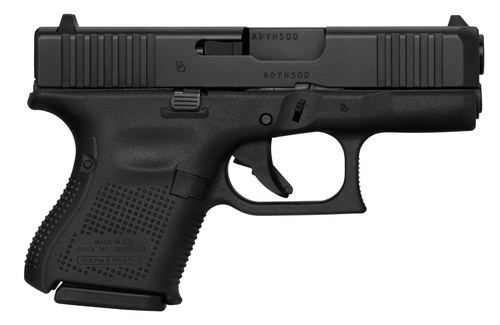 Glock RENTAL G26 Gen 5 9mm, 3.43″ Barrel, Black, Fixed Sights, 10rd