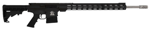 Great Lakes AR-10 243 Win, 24″ Barrel, Black, M-Lok Handguard, 5rd
