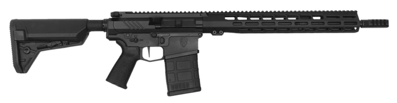 Grey Ghost Precision, HEAVY .308 MKII, AR, 308 Winchester, 16″ Match Grade Barrel, Superlative Arms Adjustable Gas Block, Timney Single Stage Trigger, 15″ M-Lok Handguard, Black, 20Rd