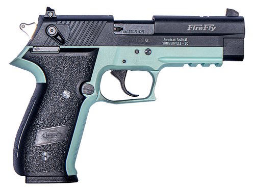 GSG FireFly 22 LR, 4″ Barrel, Mint Frame, Black Grip/Slide, 10rd