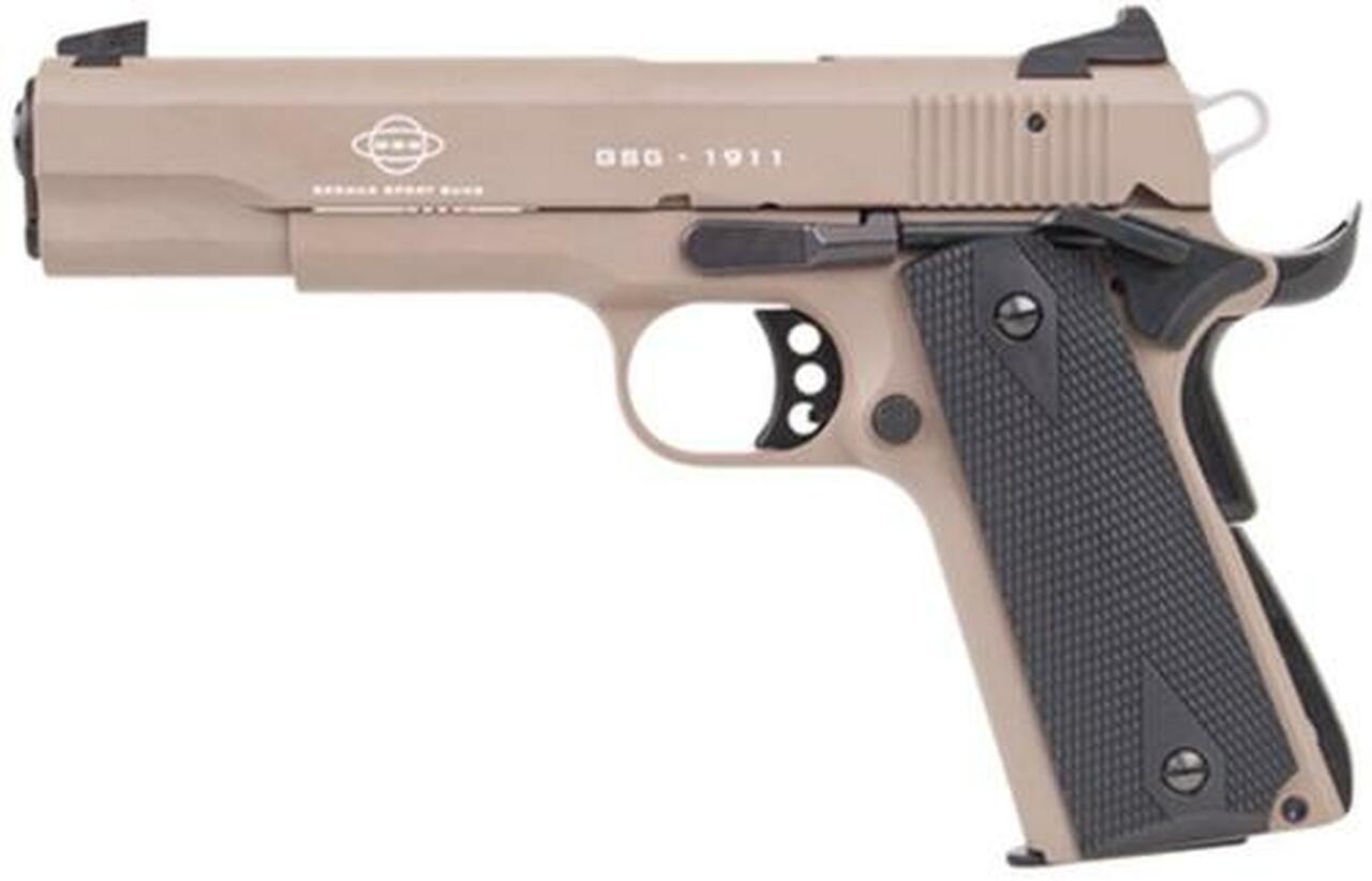 GSG M1911 HGA .22Lr 5″ BL Wdgp 10Rd TAN