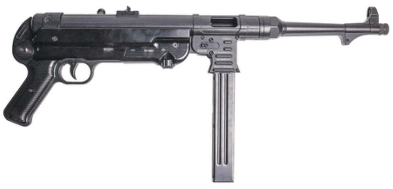 GSG MP-40 Pistol, 9mm, 10.8″ Barrel, 30rd Mag, Black, Wooden Crate