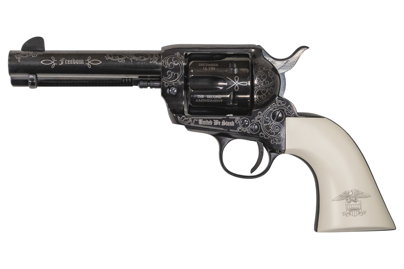 GWII Freedom Revolver 357 Magnum with 4.75 Inch Barrel and Custom Engraving