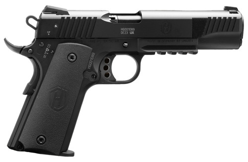 Hammerli Forge H1 1911 22 LR, 5″ Threaded Barrel, Black Cerakote, 12rd