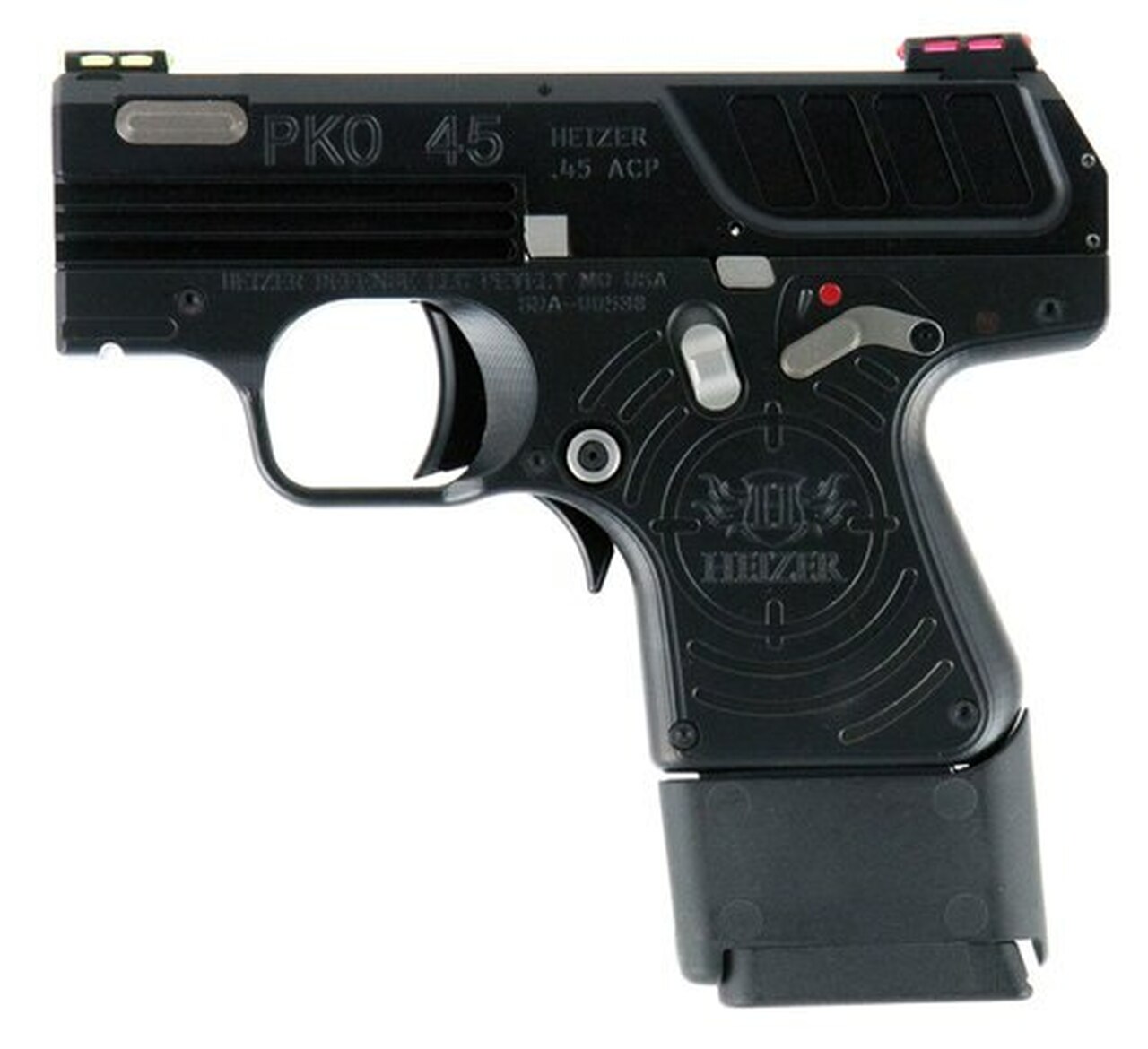 Heizer PKO, 45 ACP, 2.75″ Barrel, 5rd, Black