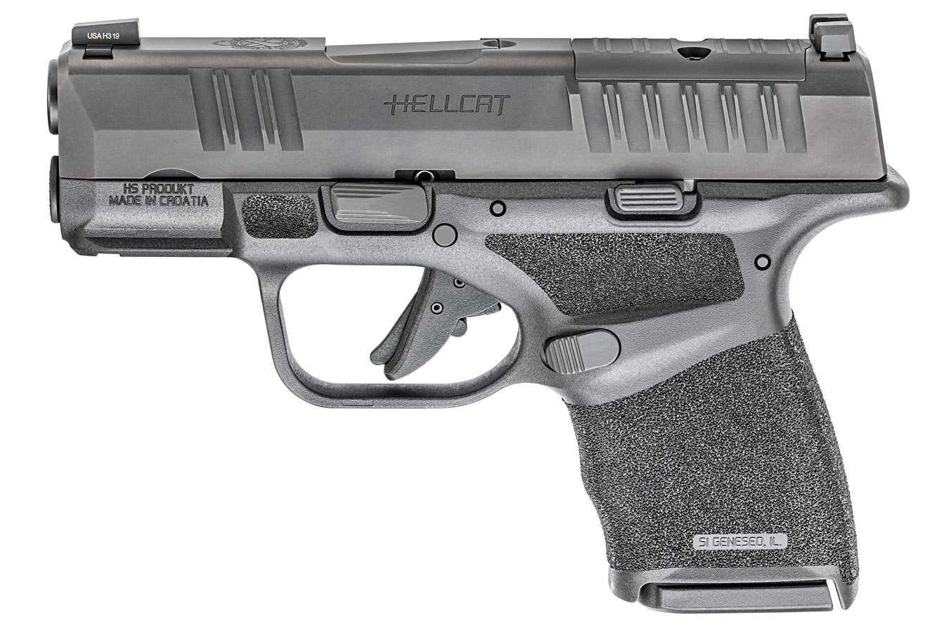 Hellcat 9mm Black Micro Compact Optics-Ready Pistol (10-Round Model)