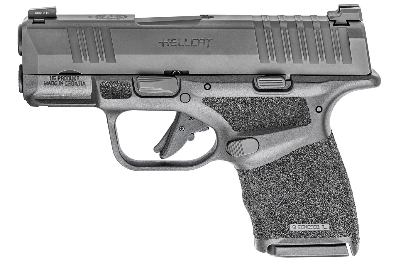 Hellcat 9mm Black Micro Compact Pistol (10-Round Model)