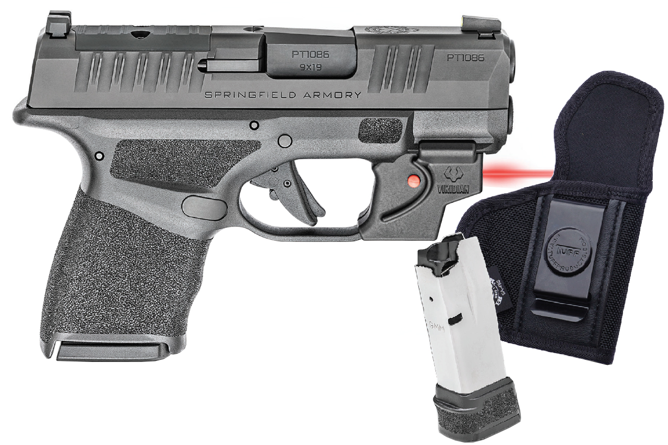 Hellcat OSP 9mm Micro-Compact Optics Ready Pistol w/ Laser, Holster, 3 Mags