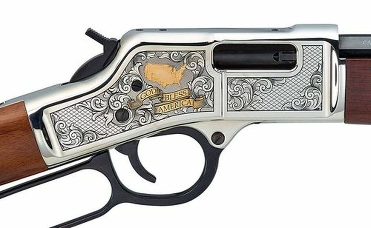 Henry Big Boy, .44 Mag, 20″ Barrel, 10rd, American Walnut, God Bless America
