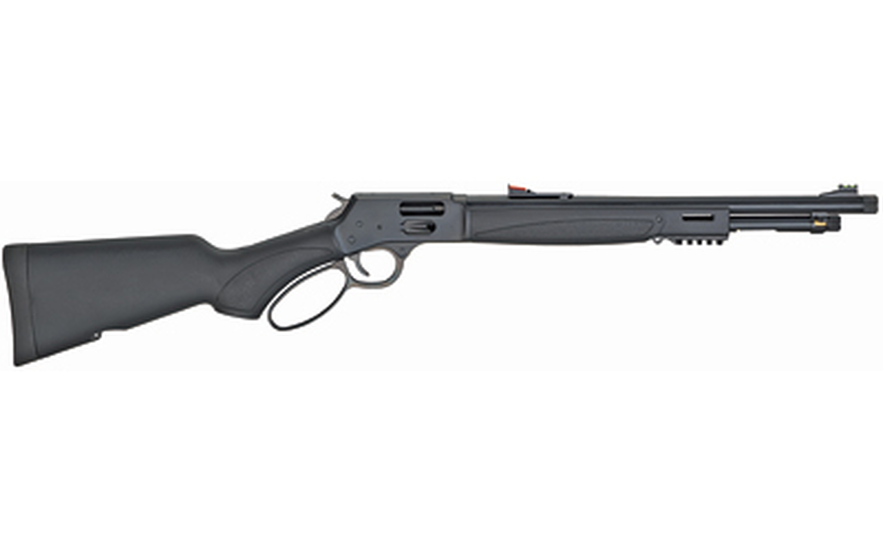 Henry Big Boy X Model 44 Mag/Special, 17.5″ Threaded Barrel, Blued, Black Stock, M-Lok, Large Loop, Picatinny, Brass Drilled-Tapped for BB-RSM, Adj Fiber Optic, 7rd