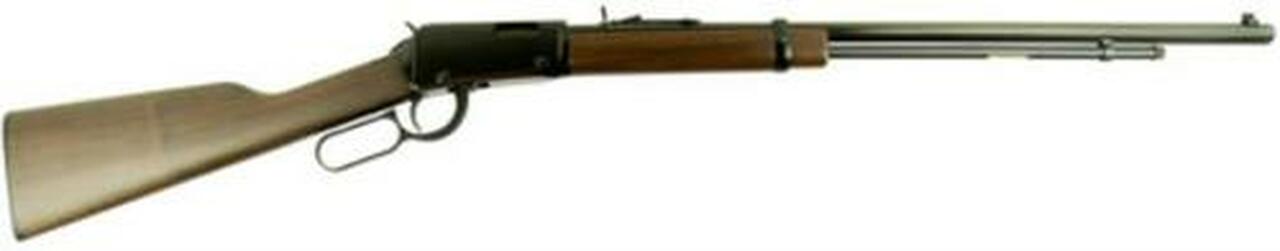 Henry Frontier Lever Rifle, .22 Magnum, 24″, 12rd, American Walnut Stock, Blued