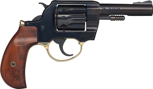 Henry Golden Boy 22 LR, 4″ Barrel, Black, American Walnut Birdshead Grip, 10rd