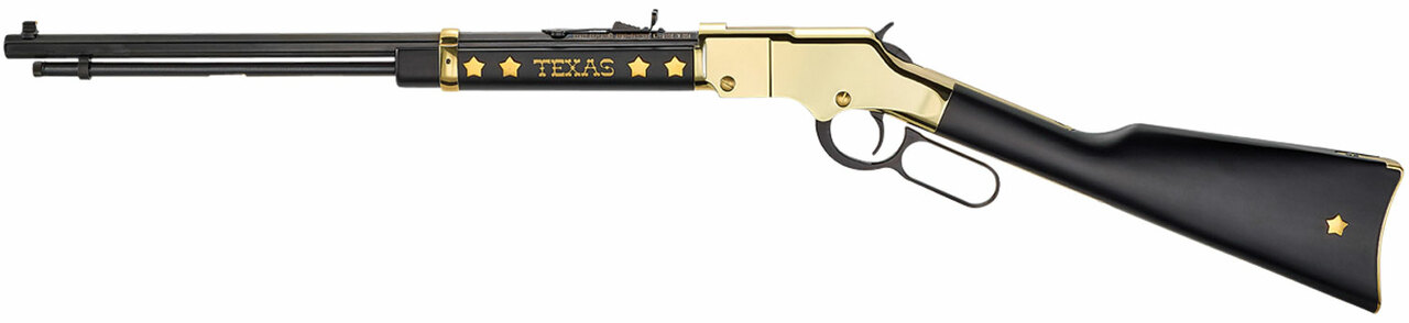 Henry Golden Boy 22LR Texas Tribute, 20″ Octagon Barrel, Brass Receiver, Walnut Stock, Adjustable Sights, 16rd