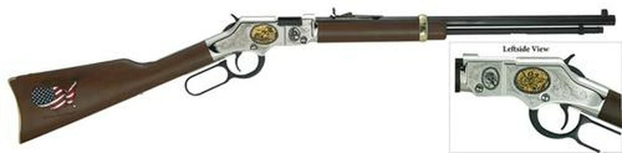 Henry Golden Boy Coal Miner Tribute II Lever 22 S/L/LR 20″ Walnut Blued