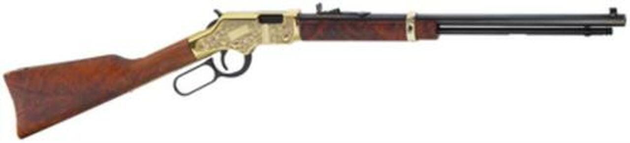 Henry Golden Boy Deluxe Engraved 3rd Edition .22 WMR 20.5″ Barrel Hand-Engraved Receiver Walnut Stock 12rd