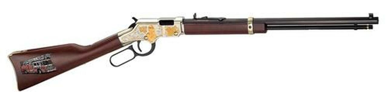 Henry Golden Boy Fireman Lever 22 LR 20″ Barrel, Wood Stock Blued, 16rd