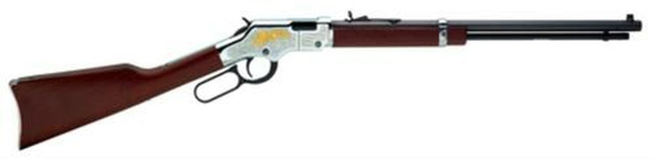 Henry Golden Eagle 22LR 20″ Octagonal Barrel Walnut Stock Nickel Receiver, Golden Eagle