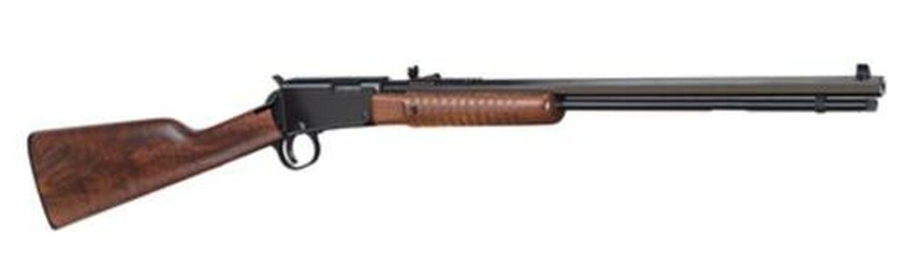 Henry Pump 22LR 20″ Octagon Barrel, Walnut Stock