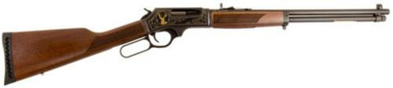 Henry Repeating Arms, Lever Action, Wildlife Engraved, Lever, 30-30 Winchester, 20″, Blue, Walnut, 5Rd, Adjustable Sights