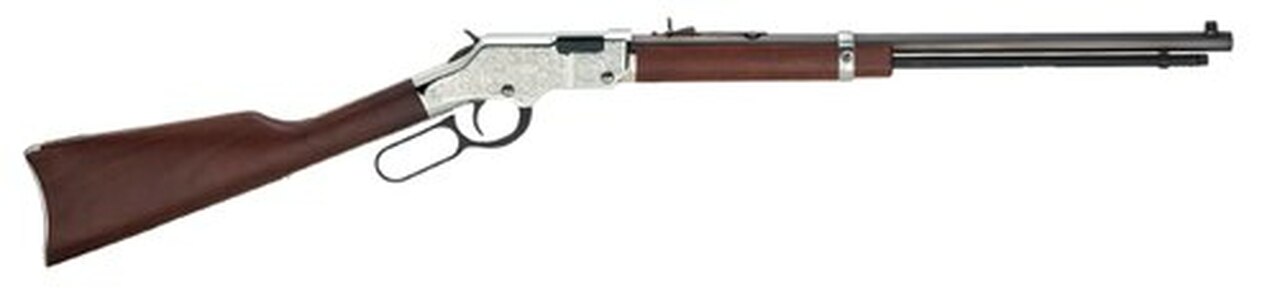 Henry Silver Eagle .22 WMR 20″ Octagonal Barrel Walnut Stock Scrollwork Receiver 12 Rd