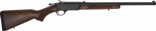 Henry Single Shot 360 Buckhammer, 22″ Barrel, Walnut Furniture, Black Barrel/Rec, 1rd