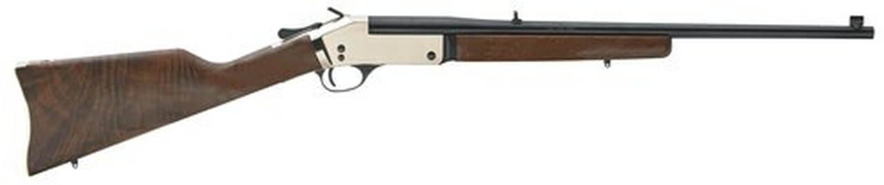 Henry Singleshot .357 Mag, 22″ Barrel, Wood Stock, Brass Receiver, Blued Barrel