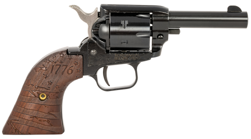 Heritage Barkeep 22 LR, 3″ Barrel, 1776 Flag Engraved Wood Grips, 6rd