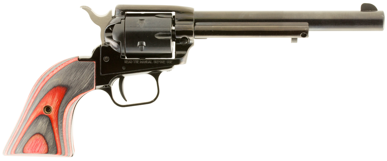 Heritage Mfg. Rough Rider, Small Bore, 22LR / .22 WMR, 6.5″, 6rd, Ruby Red Laminate