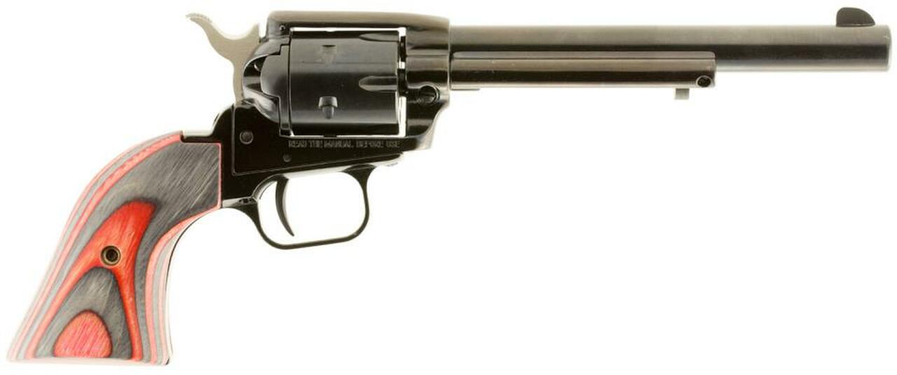 Heritage Mfg. Rough Rider, Small Bore, 22LR / .22 WMR, 6.5″, 6rd, Ruby Red Laminate