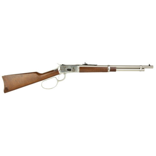 Heritage R92 TALO Edition 44 Remington Magnum, 18″ Barrel, Engraved Stainless Rec, Wood Furniture, 8rd