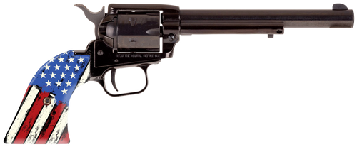 Heritage Rough Rider 22 LR, 6.5″ Barrel, Black, USA Flag Grip, 6rd