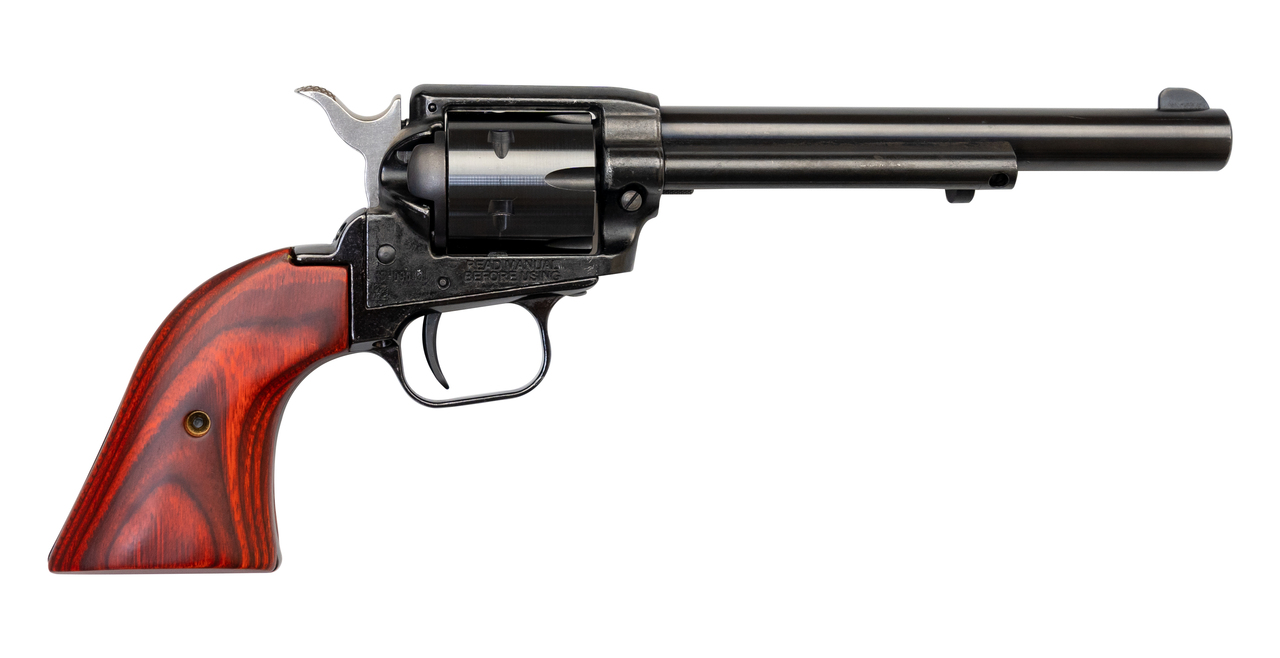 Heritage Rough Rider Blemished .22 LR, 6.5″ Barrel, Cocobolo Wood Grip, Blued, 6rd