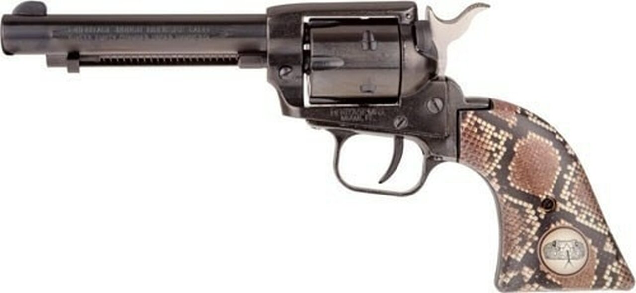 Heritage Rough Rider Revolver SAA 22 LR 4.7.5″ Barrel, Snake Style Grips- TALO Exclusive