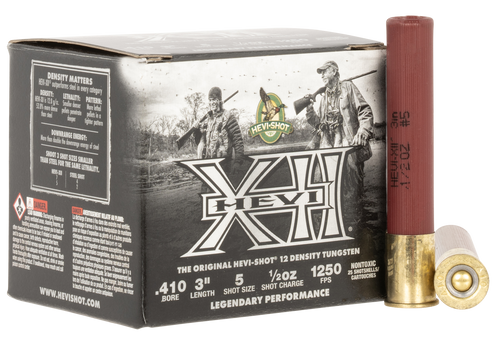 HEVI-Shot 410 Ga, 3″, 1/2 oz, Hevi-XII, 5 Shot, 25rd Box