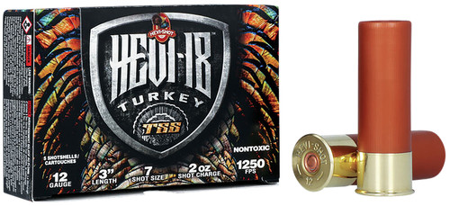 HEVI-Shot Turkey TSS 12 Ga, 3″, 2 oz, Tungsten, 7 Shot, 5Bx/10Cs