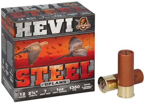 HEVI-Shot Upland 12 Ga, 2.75″, 1 oz, 6 Shot, 25rd Box