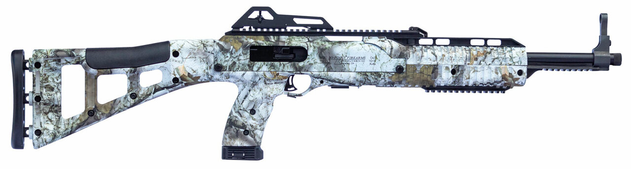 Hi-Point 4595TS .45 ACP, 17.50″ Barrel, Mothwing Winter Mimicry, Skeletonized Stocked Stock, 9rd