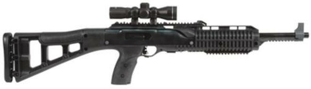 Hi-Point 4595TS Carbine, 45 ACP, 17.5″, 9rd, Black Polymer Stock, 4×32 Scope