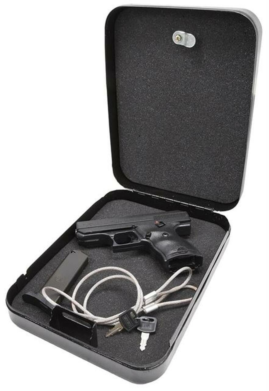 Hi-Point Home Security Pack 9mm Handgun 3.5″ Barrel, Black Poly, Lock Box, 8rd