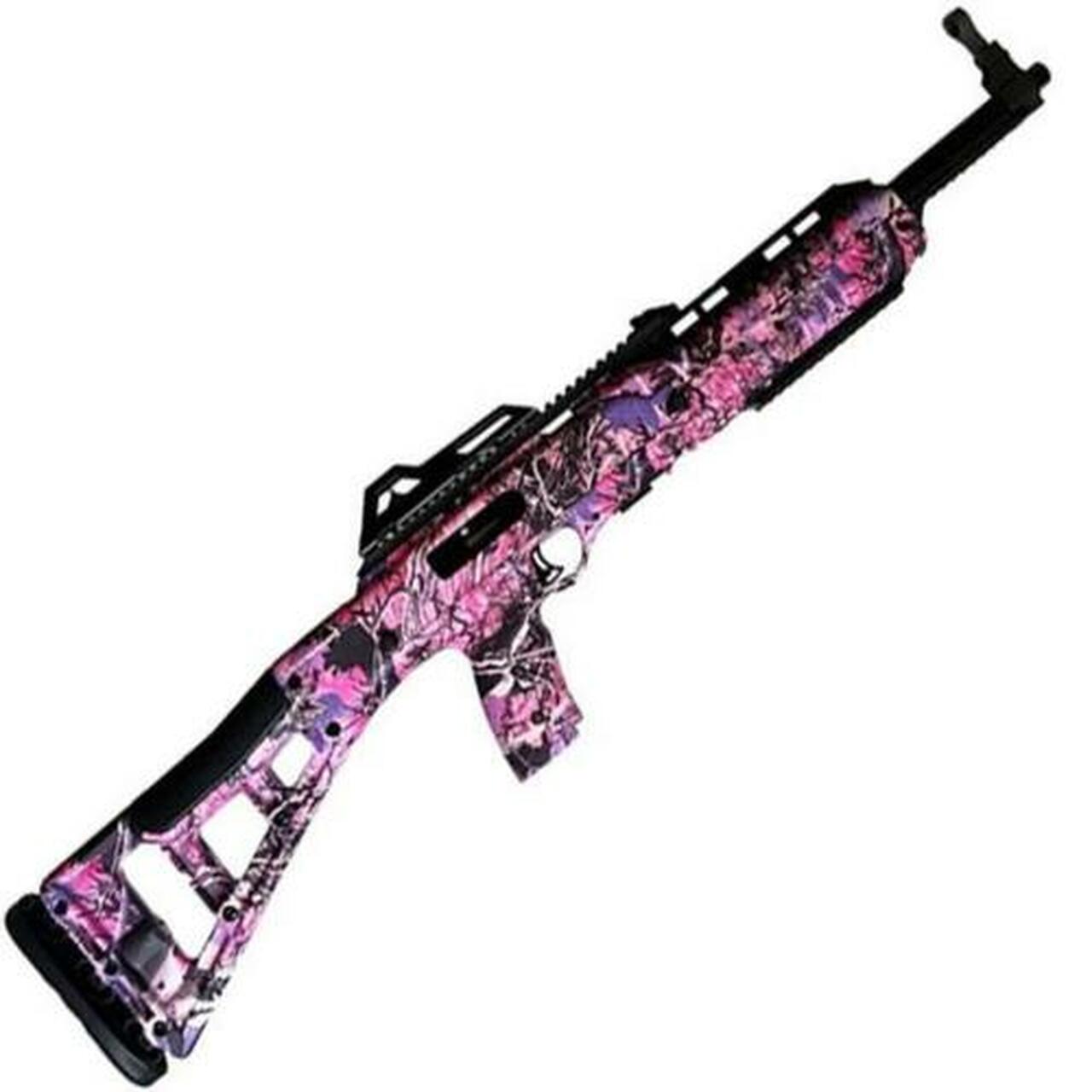 Hi-Point Model 995 9mm Carbine 16.5″ Barrel Black Pink Skeletonized Target Stock 10rd